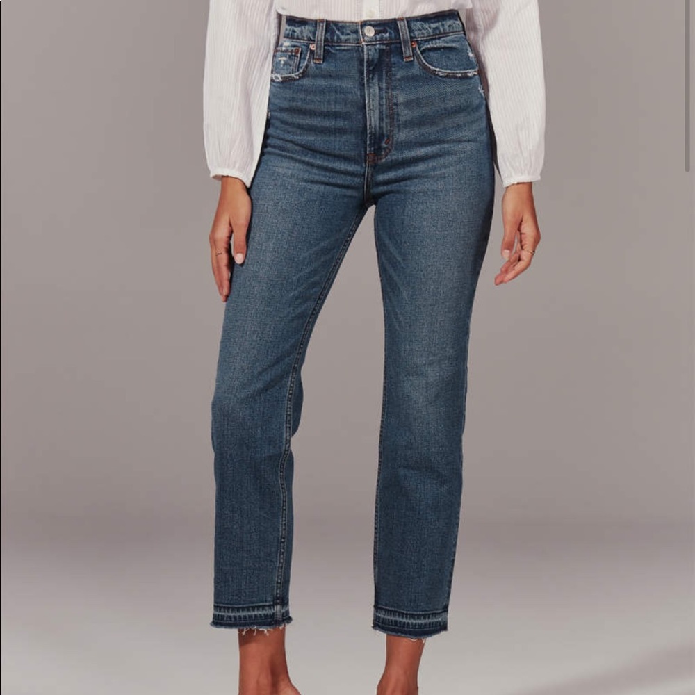 Abercrombie and Fitch HighRise Ankle Straight Jean